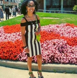 Bodycon striped dress